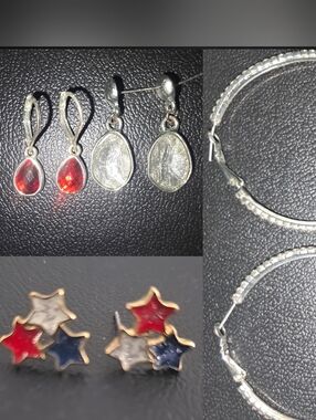 4 Pair Of Earrings Bundle Lot - Get All 4 Price Of One